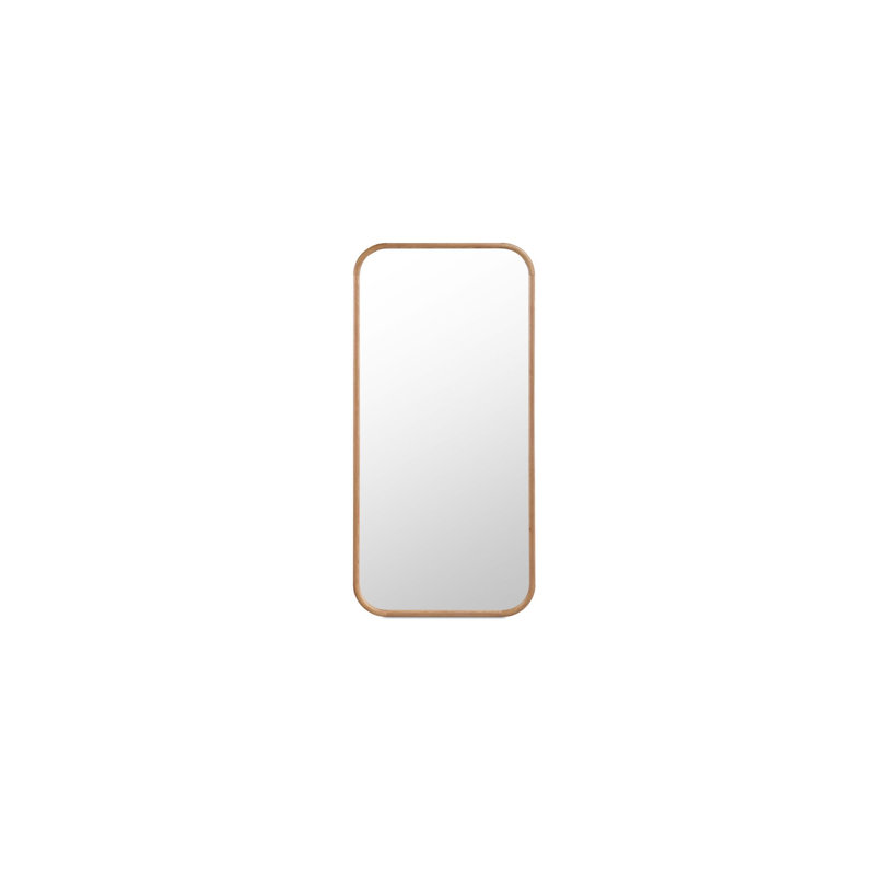 Kai Rectangle Floor Mirror, Oak Wood