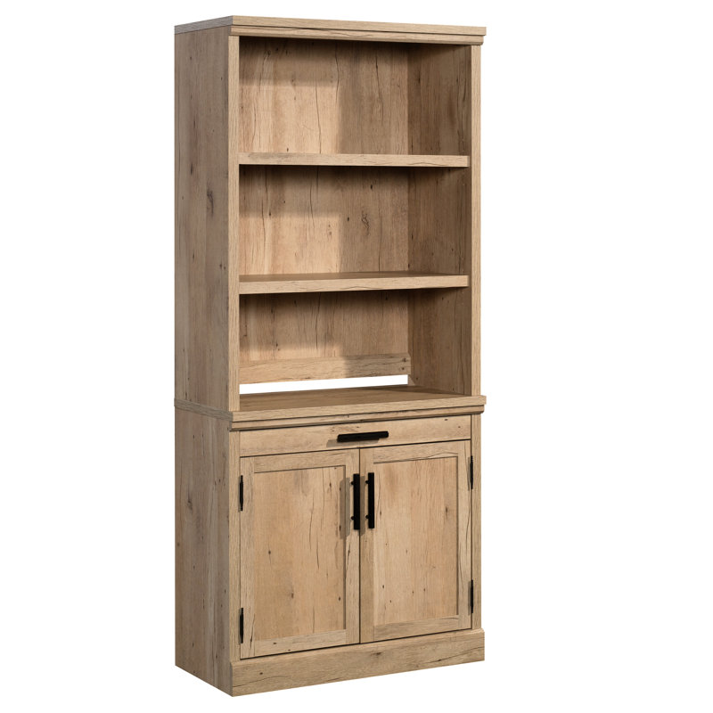 Finition brune, bureau, commode décorative, base, tiroir de rangement, option compacte, petits espaces de travail bruns, tablettes réglables, rangement bien organisé