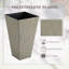 Ensemble de 3 pots à fleurs avec trou de drainage Outsunny-201572669