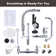 Commercial Kitchen Faucet Wall Mount with Pre-Rinse Sprayer 25Inch