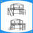 Metal Loft Bed Frame with USB Ports and LED Lights, Noise-reduced Design-1416108307-1416108308