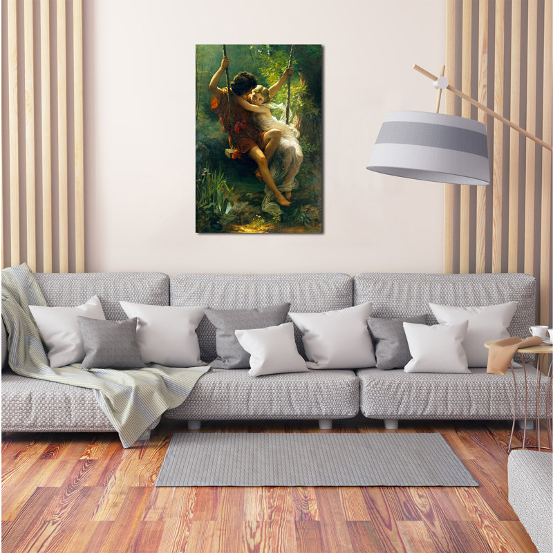 «Springtime» par Pierre-Auguste Cot, reproductions d'art classique sur toile, estampe numérique sur toile, art mural pour la décoration intérieure