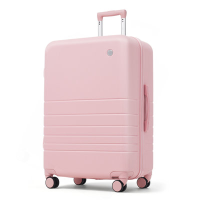 Ensemble de bagages 4 pièces avec ports de charge USB - 20 po Carry-On (ouverture frontale pour ordinateur portable) Valise à carreaux 28 po avec sac de voyage TSM Lock