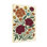Motif floral de plantes et de fleurs avec des fleurs rouges et oranges