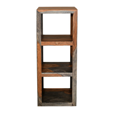 Goa Cube 119cm H x 43cm W Solid Wood Standard Bookcase