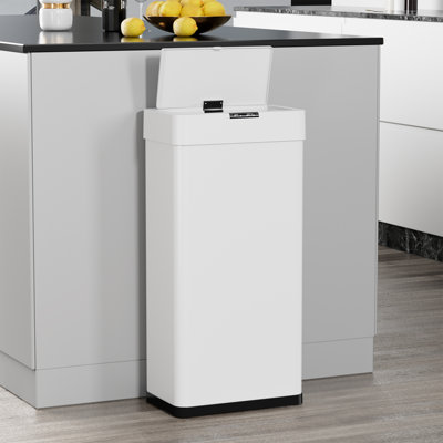Motion Sensor Stainless Steel Trash Can, Automatic Garbage Bin