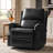  Felisa 34''W Traditional Swivel Rocker Manual Genuine Leather Recliner-968579126