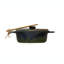 9 Inches Stoneware Brie Baker with Bamboo Canapé Spreader Knife and Reactive Glaze Design-68500760
