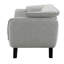 Causeuse 65 po Nayeli, boucle gris clair-695692807