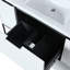 Meuble-lavabo 48 po avec lavabo en résine - Armoire autoportante moderne en contreplaqué blanc-904098097