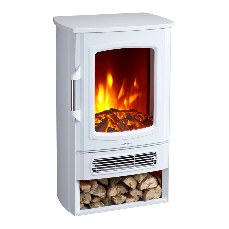 Corona Belfry Heating 44.5 cm W Electric Fireplace, White