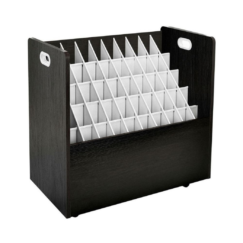 Rangement mobile à 50 compartiments, Noir