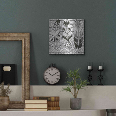 Luxe luxueux «Geo Feathers II Zentangle» par Sara «Geo Feathers II Zentangle» par Sara Zieve Miller