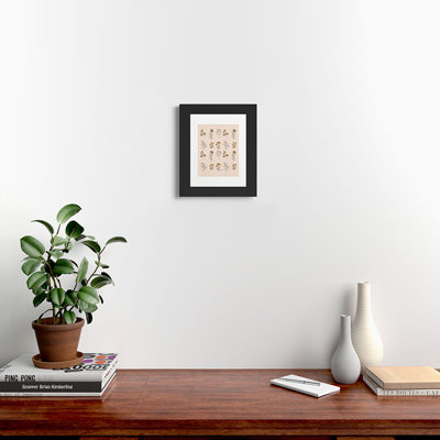 mele_artanddesign Flower Pattern16 Framed Art Print