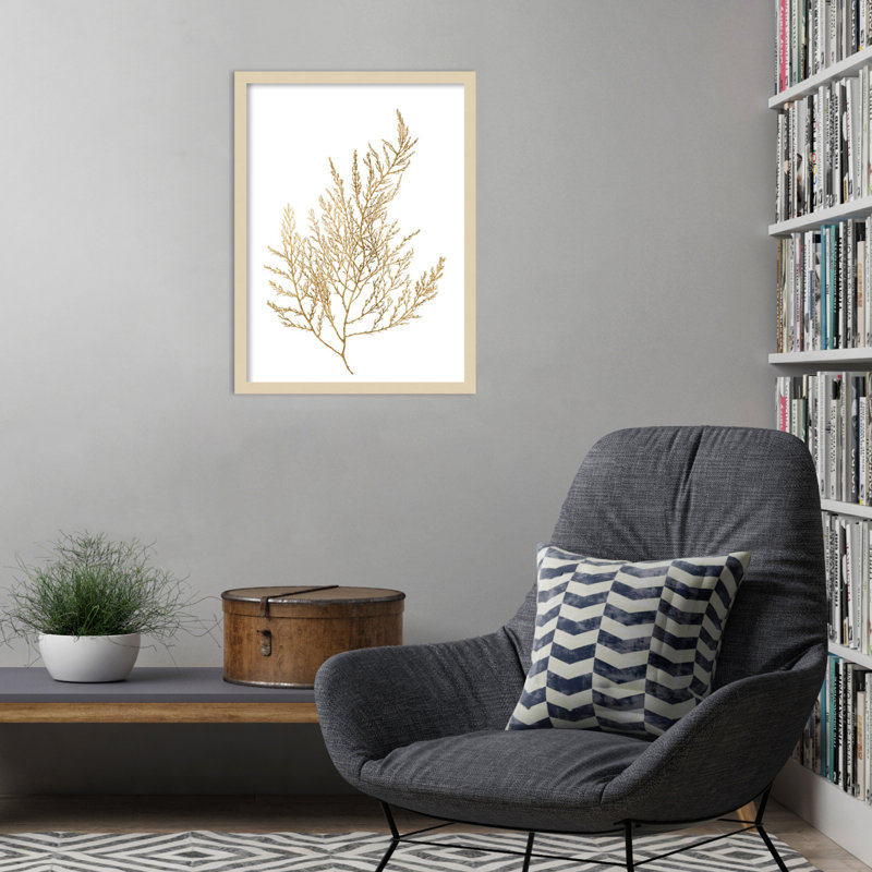 «Neutral Algae II» par Jennifer Goldberger, impression sur bois encadrée, H 25 po x l 19 po