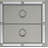 Nightstand With Mirror Accents & 2 Spacious Drawers, Smooth Metal Glide