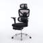 Fauteuil de bureau ergonomique avec support lombaire à massage, appui-tête 4D et accoudoirs 5D, dossier réglable haut et profondeur d'assise
