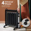 Costway 4000 BTU Electric High Efficiency Radiator Space Heater with Adjustable Thermostat