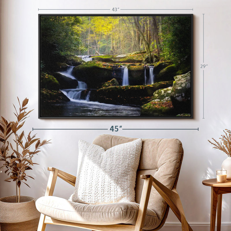 Impression sur toile Stream In The Smokies, H 43 po x l 29 po