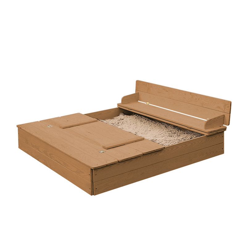 Sandbox, foldable bench, Brown