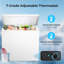 Congélateur vertical Electactic 7,0 pieds cubes - 7 réglages de température - 7,6 à 6,8 ° F, refroidissement efficace, 3 paniers de rangement-122544478