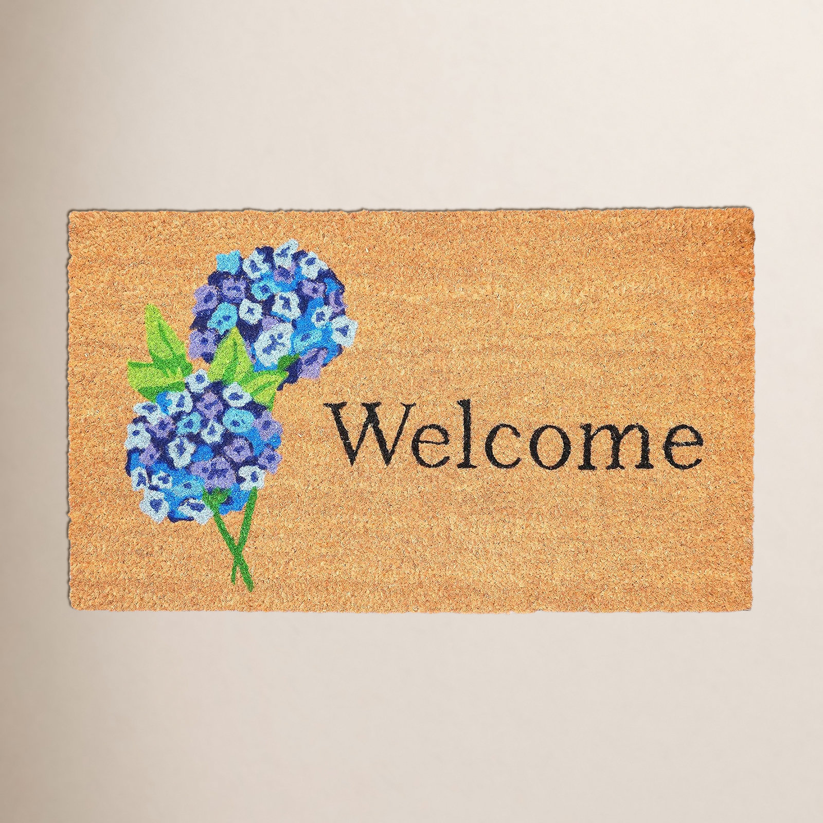 Non-Slip Floral Outdoor Doormat