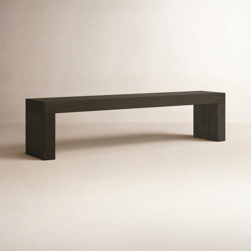 Adams Solid Wood Bench, Brown