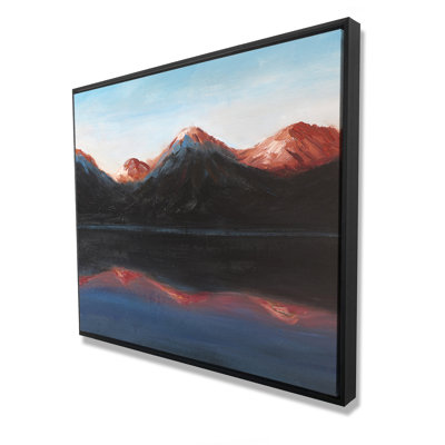 Paysage de montagnes encadrées sur toile | Décoration de salon