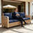 Rattan Patio Sofa With Cushions-788700648