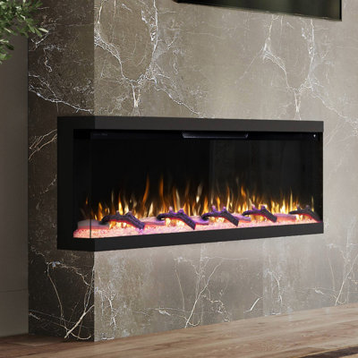 Modern Ember Aerus Skyline Linear Multi Sided Smart Electric Fireplace - Alexa & Google Asst