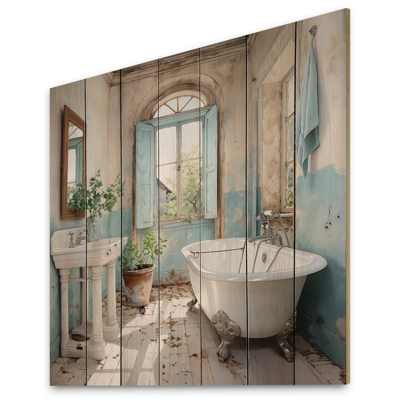 Bhawanti Farmhouse Charm I sur bois, H 35 po x l 35 po x P 0,78 po