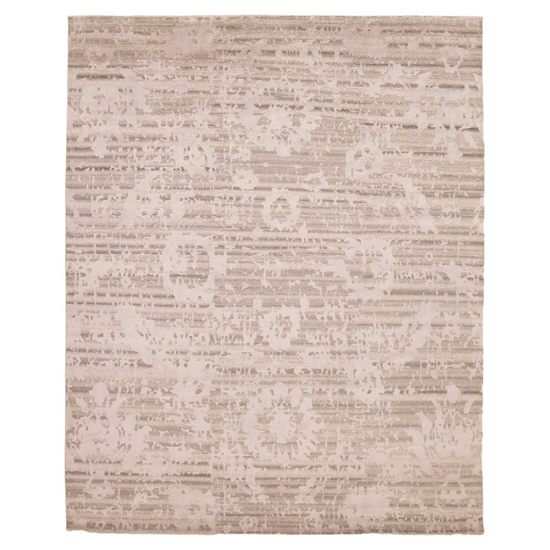 Tapis unique gris de 8 pi 0 po x 9 pi 11 po Alma