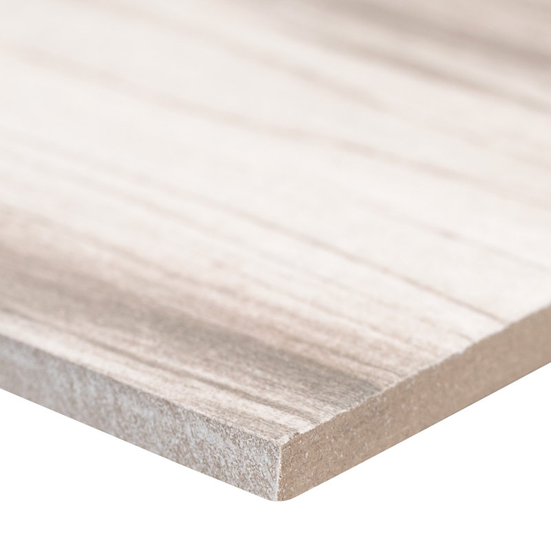 Willowmere 6 in. x 36 in. Matte Porcelain Wood Look Floor & Wall Tile, Luno