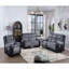 Fauteuil inclinable gris ALICIA / NOIR