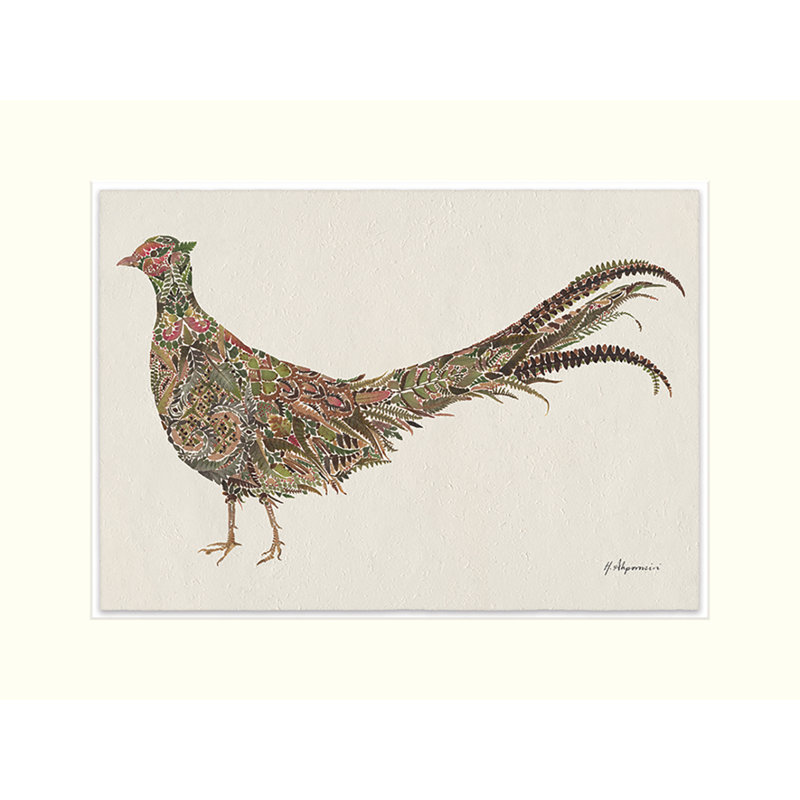 Mr Pheasant by Helen Ahpornsiri - No Frame Painting, 30cm H x 40cm W