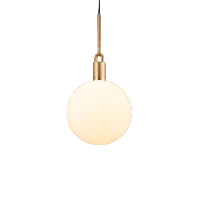 1 - Light Pendant, Brass, Opal