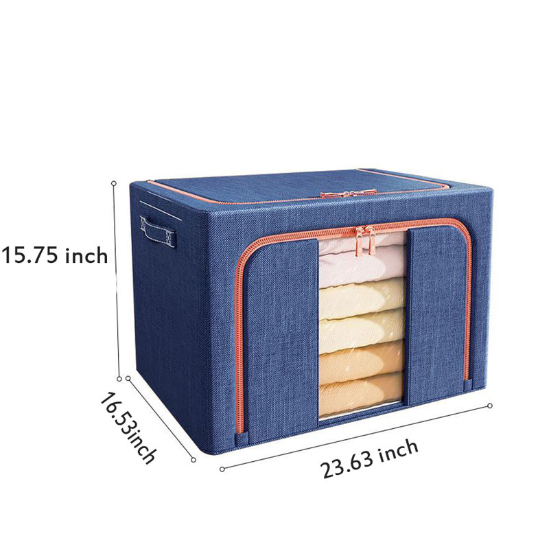Bac de rangement en tissu Loxie, Navy Blue