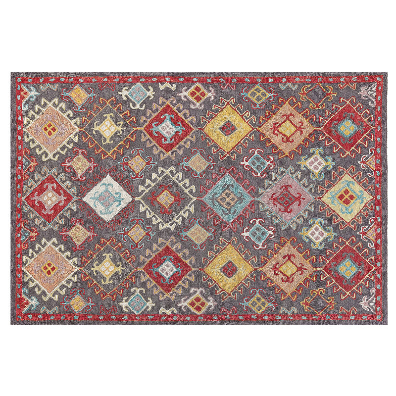 Lamoni Geometric Wool Hand Woven Area Rug, Rectangle 140 x 200cm
