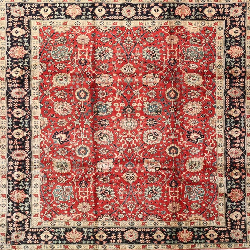 Abhay Oriental Indoor Rug, Round 6'