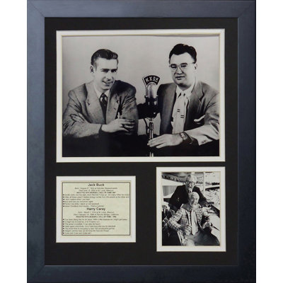 Souvenirs encadrée jack flambe et harry caray