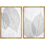 «Marine Blue Mid Century Modern Minimalist Abstract Shapes», 2 pièces sur toile-99016442-99016443