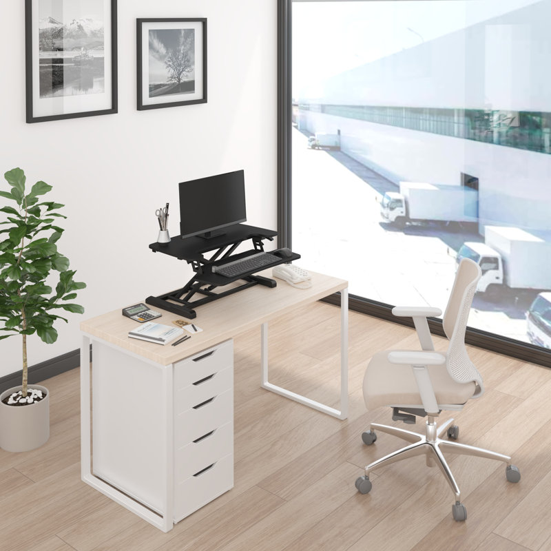 Standing Desk Converter, 19.7" H x 28" W x 28" D