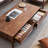 Simple rectangular solid wood coffee table-108989879