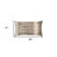 Coussin lombaire gris et beige