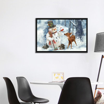 « Woodland bonhomme de neige » par Giordano studios-impression