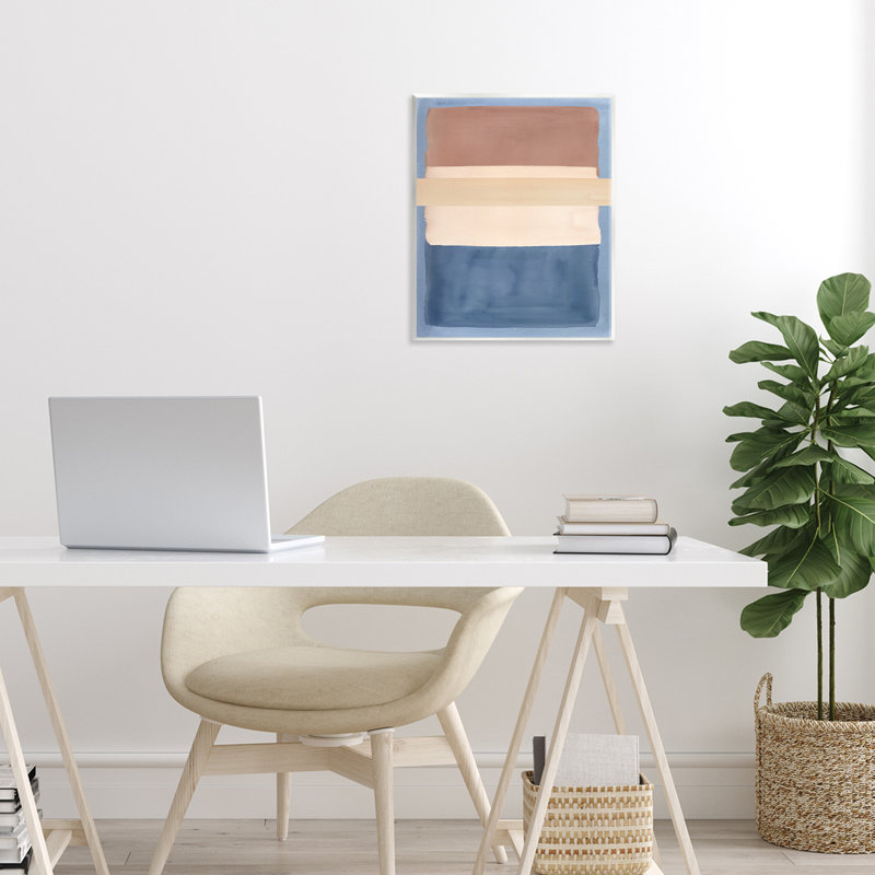 «Fun with Blue & Brown», plaque murale par Nina Jacobs