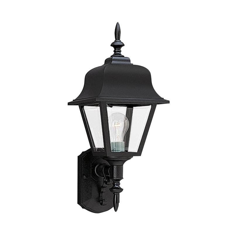 Lanterne murale d'extérieur à une lumière de Génération Éclairage , Noir