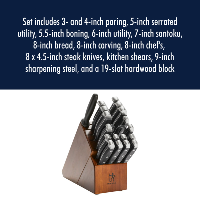 HENCKELS HENCKELS Statement 20-Piece Knife Block Set - Dark Brown