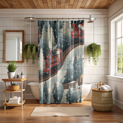 Winter Wonderland Express - Premium Shower Curtain