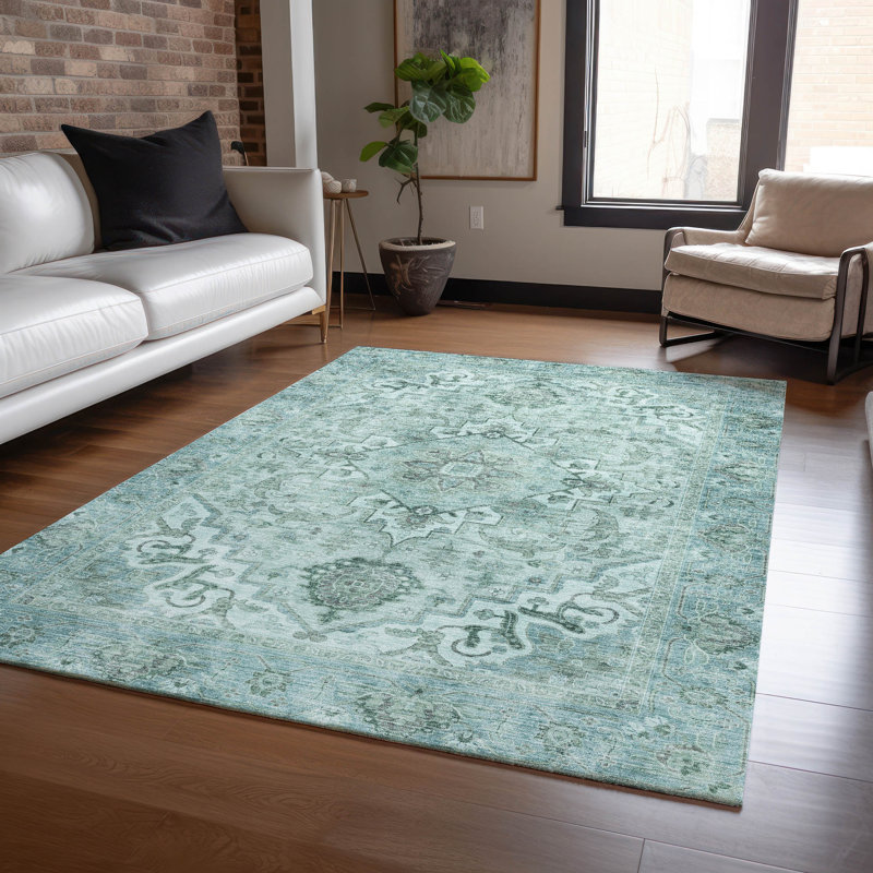 Machine Washable Indoor/Outdoor Oden ACN2164 Global Rug, Rectangle 2'6" x 3'10"